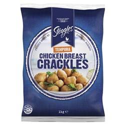 STEGGLES TEMPURA CHICKEN CRACKLES 1KG