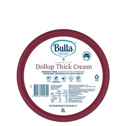 BULLA C/STYLE THICK DOLLOP CREAM 2LT