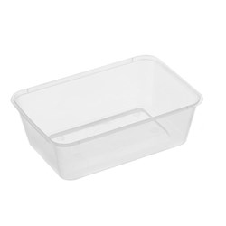 GENFAC 700ML PLAIN RECT CONTAINER 500's