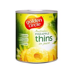 GOLDEN CIRCLE PINEAPPLE THINS IN SYRUP A10