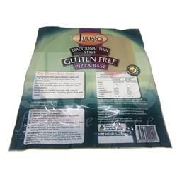 JULIAN'S GLUTEN FREE GLUTEN FREE RETAIL PIZZA BASE 12 X 11"
