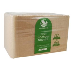 CAPRI BROWN 1 PLY LUNCH NAPKIN 500's
