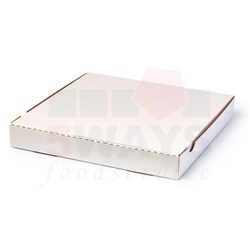 10" PIZZA BOX WHITE FLAT PLAIN 100's
