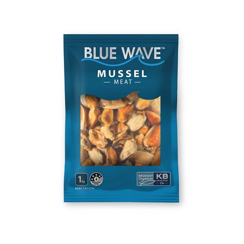 BLUE WAVE 200/300 MUSSEL MEAT COOKED 1KG