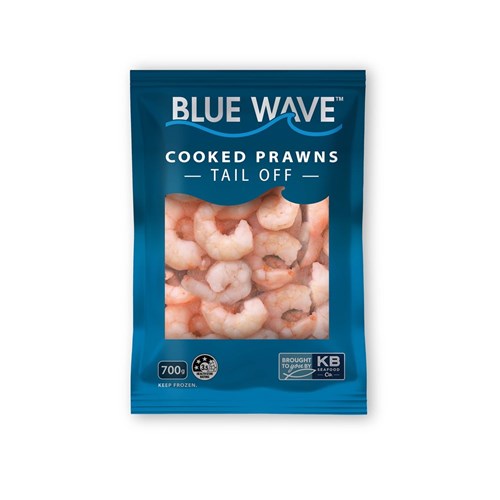BLUE WAVE 31/40 COOKED PRAWN TAIL OFF 700GM