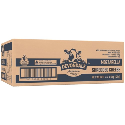 DEVONDALE MOZZARELLA DICED 2 X 6KG