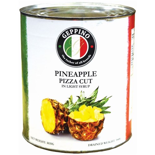 GEPPINO LIGHT SYRUP PINEAPPLE PIZZACUT 3.35KG