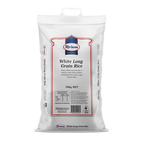 RIVIANA WHITE LONG GRAIN RICE 10KG
