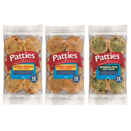 PATTIES PARTY QUICHE COMBO 72's