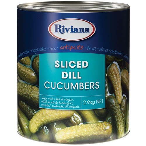 RIVIANA SLICED DILL CUCUMBER 2.9KG