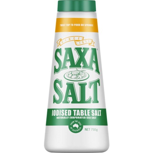 SAXA IODISED SALT 12 X 750GM