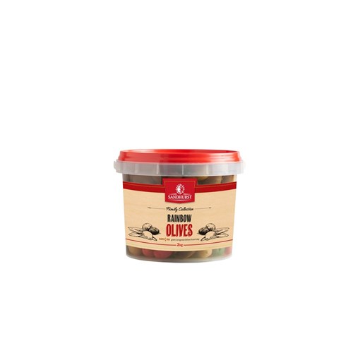 SANDHURST RAINBOW WHOLE OLIVES 2LT